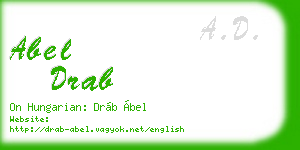 abel drab business card